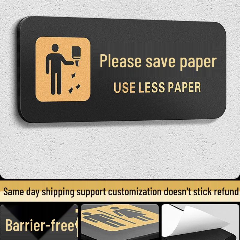 Men's & Women's Restroom Directional Signs for Public Toilets – Left & Right Arrows for Hotels & Offices