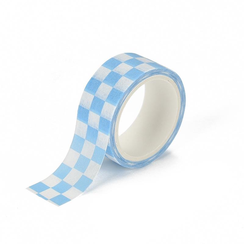 Black And White Grid Tape Creative Grid Lines Color Basic Diy Bookkeeping Decorative Material Stickers Washi Tape Kawaii 3M