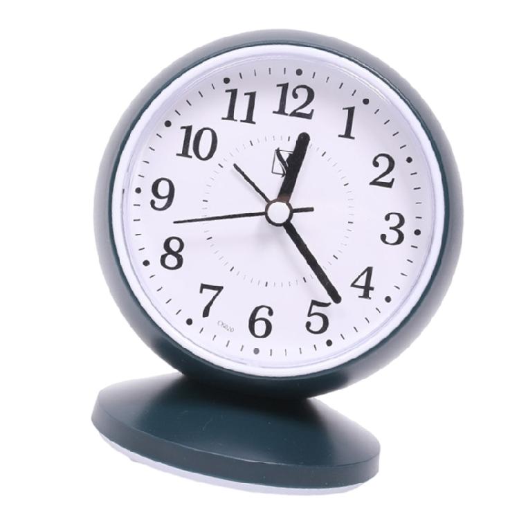 Noiseless Alarm Clock with No Ticking Designs Suitable for Students and Professional Quiet Movement Analog Table Clock