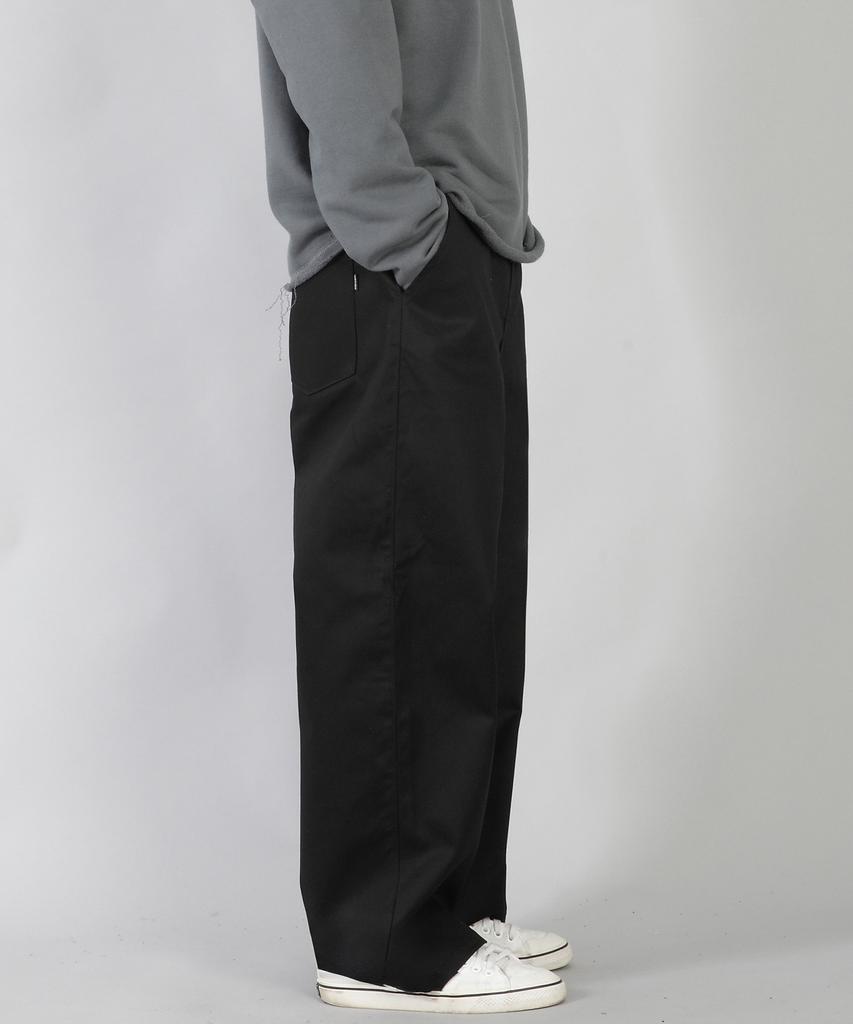 Seinteukeulu Ex Wide Button Pants Ewb-377 Black