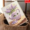 Pearl Painting Set Pearl Art DIY Handmade Crafts Lilac Teapot Teacup Flowers Home Wall Decoration