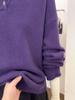 Cozy Purple Hooded Knit Sweater for Women - Soft & Stylish Autumn/Winter Essential