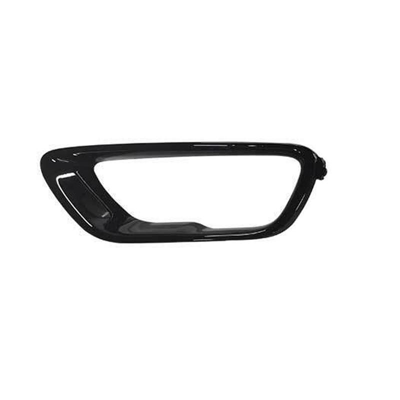 For Jeep Grand Cherokee 2017 2018 2019 2020 2021 Car Front Fog Light Cover Grill Bright Black Fog Lamp Frame Bezel Trim
