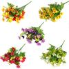 1 Bouquet 28 Heads Dried Artificial Fake Silk Flower Bunch Bouquet Home