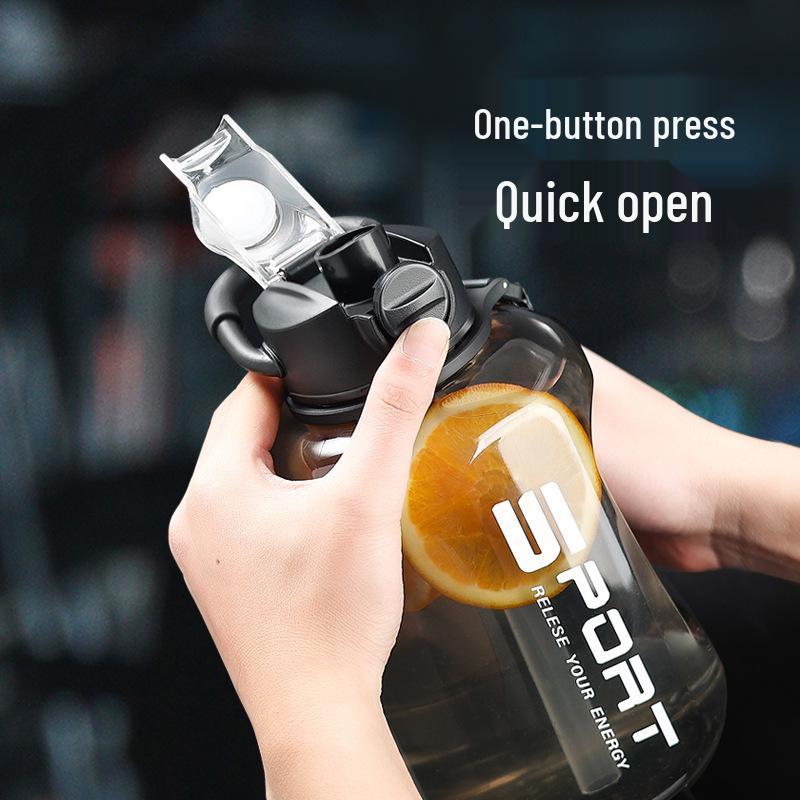 Men's Large Capacity Sports Water Bottle - Fitness Bucket Space Cup
