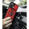Coque - E.F.CONNECTION - Xiaomi 11 Lite 5G - Rouge - Antichoc - Support 360°