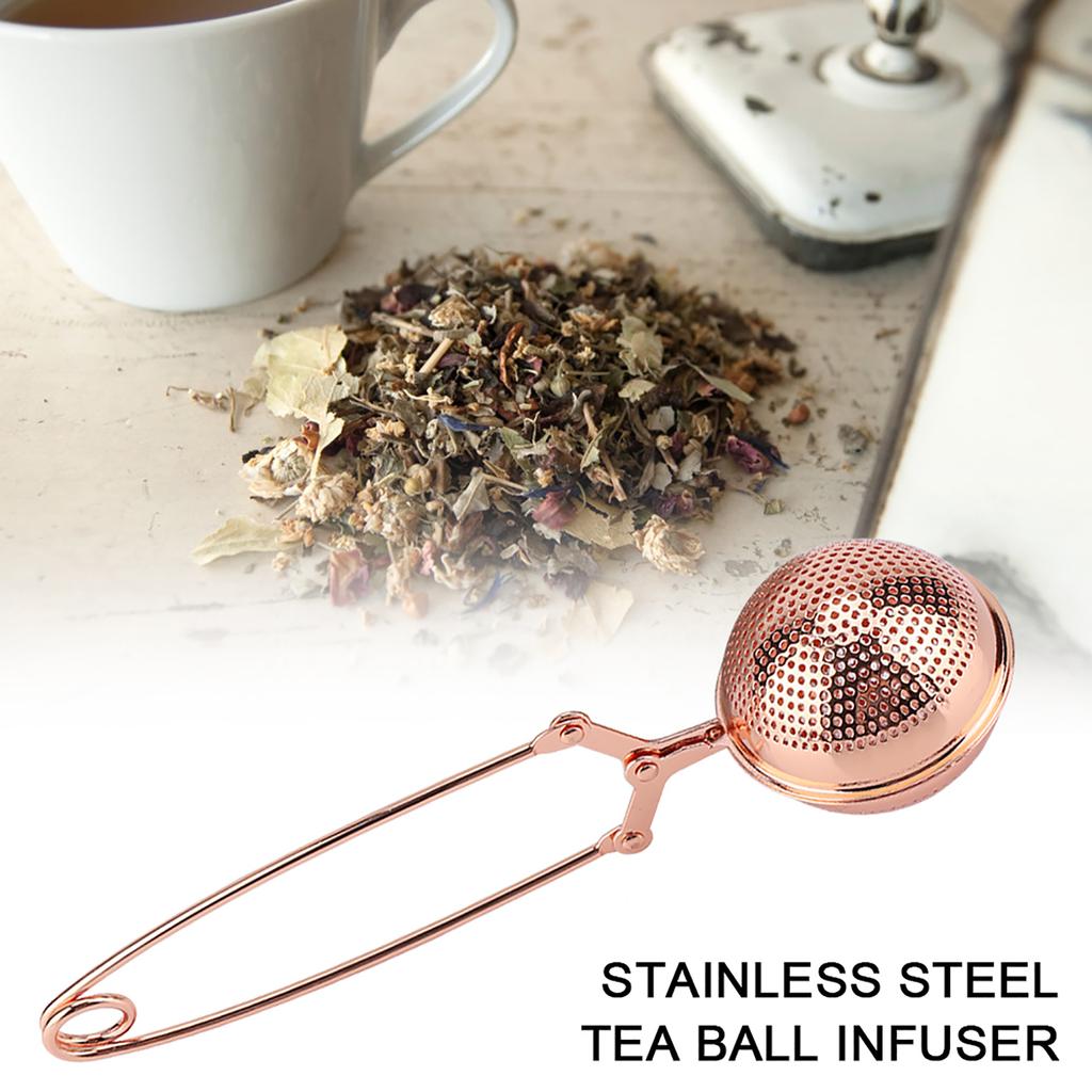 Portable Stainless Steel Tea Infuser Strainer Reusable Ball Shape Teapot Filter