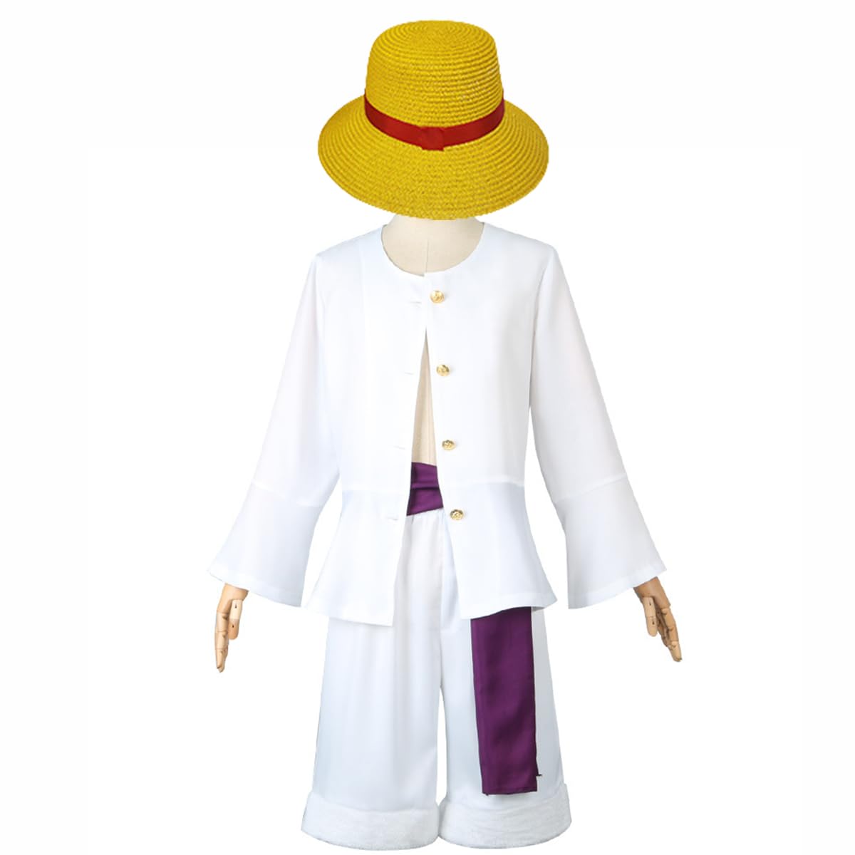 

Косплей Луффи для детей со шляпой косплей 5-я передача Ника парик костюм для трансформации Хэллоуин Рождество 110 120 130 140 150 [ZOMOZO] Ван/Пис (130) белый