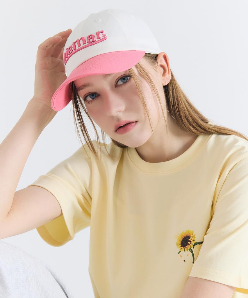 LIEMAR Embossed Embroidery Two-Tone Ball Cap Pink