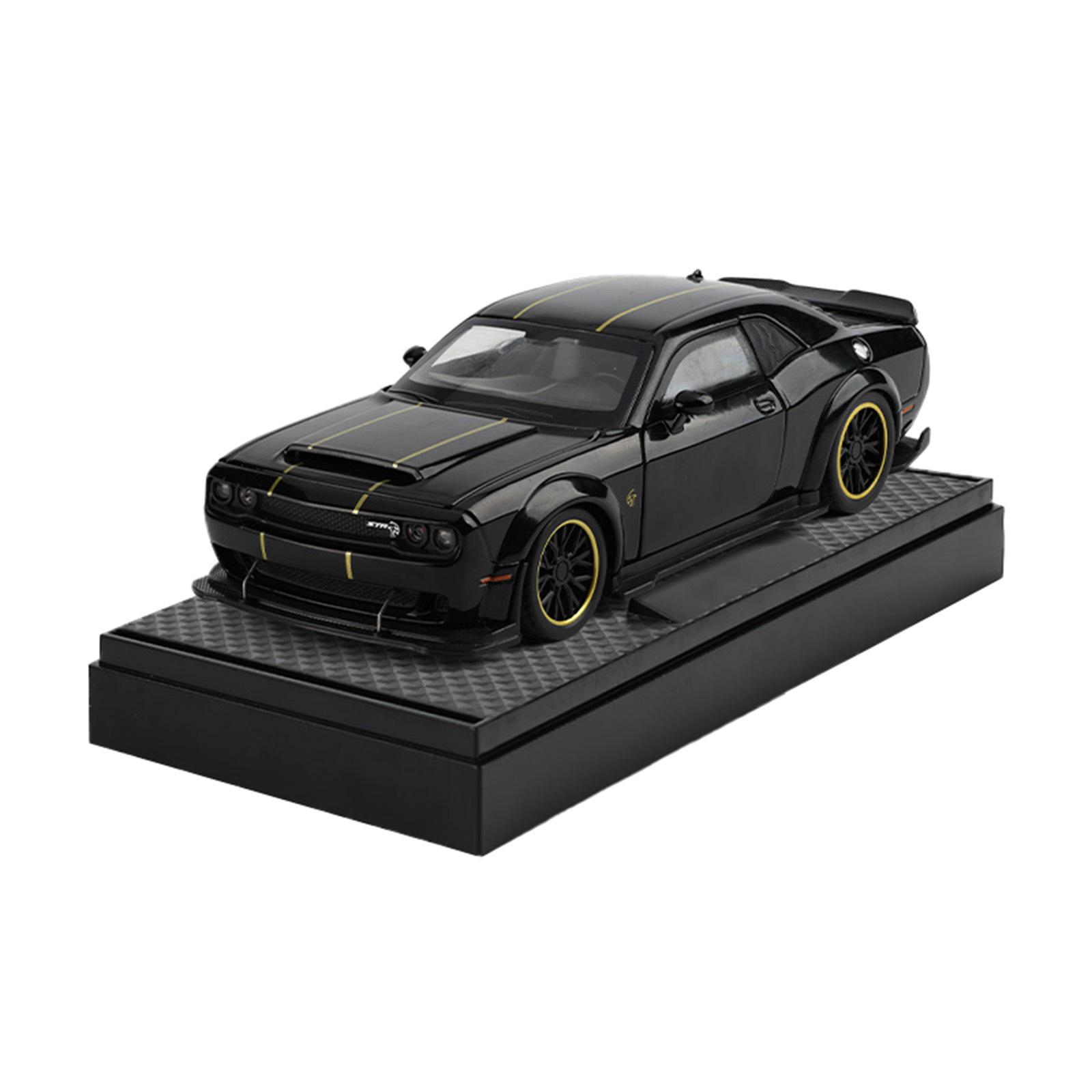 

1:32 Dodge Challenger SRT Hellcat Redeye Super Sports Car Alloy Metal Diecast Model Car Sound & Light Hobby Collectible Birthday чорний