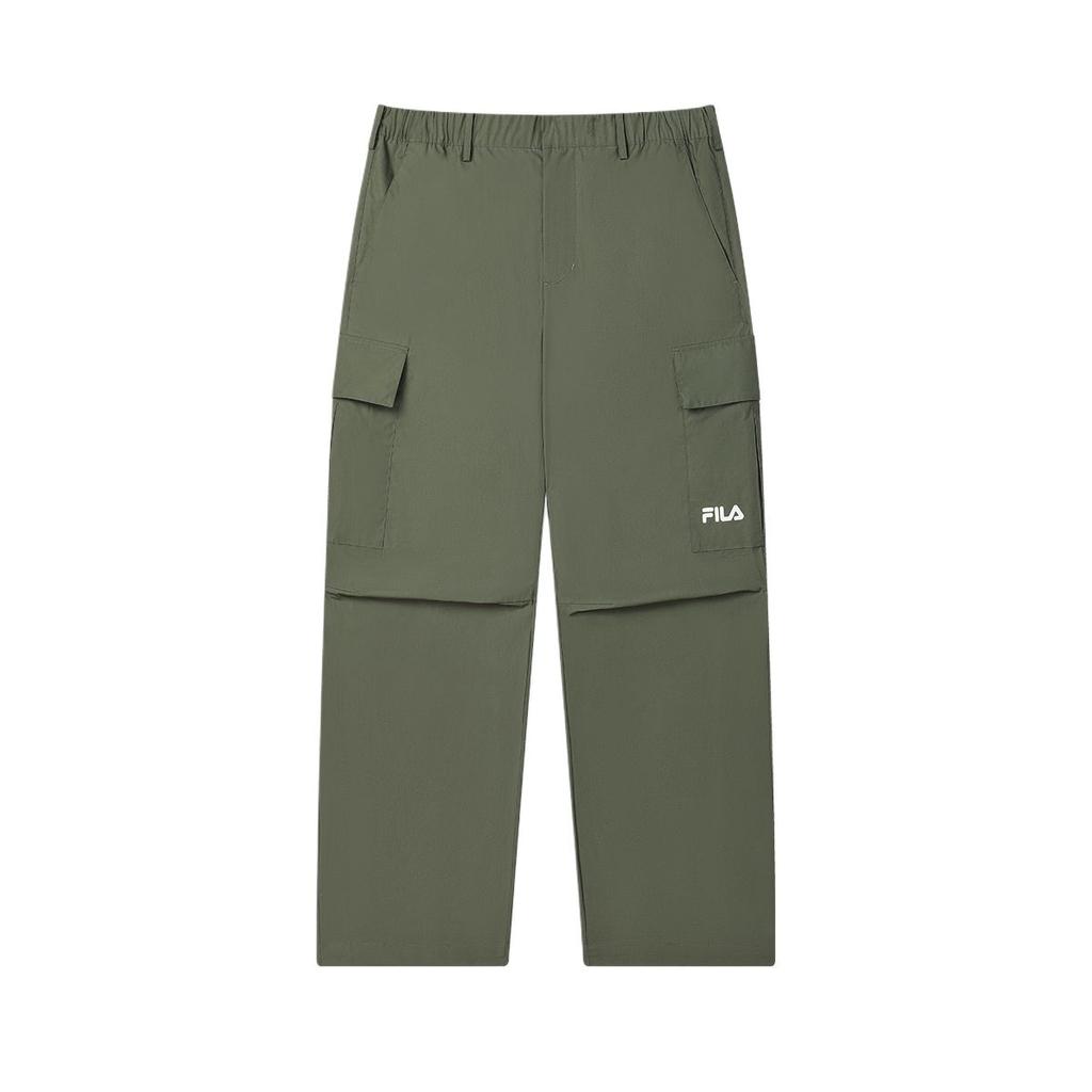 Fila Original Logo Fashion Simple Versatile Lace-Up Work Casual Pants Men Pants Sage-Green F11M529809F-GN