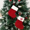 Christmas Socks Knitting Dog Paw Print Stocking Christmas Decoration For Home 2026 Xmas Tree Ornament Gift Navidad Natal 2026