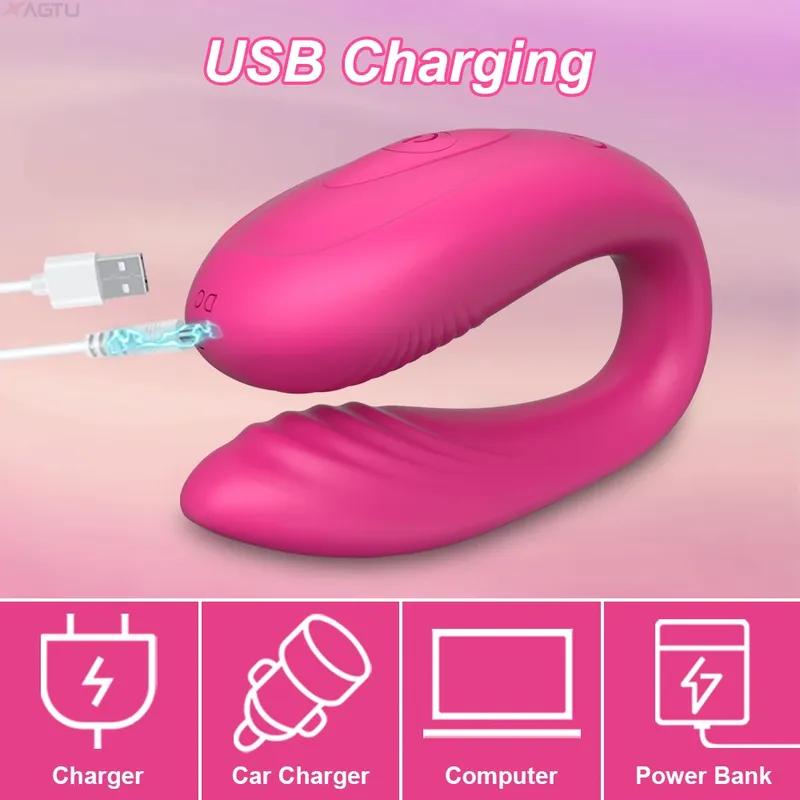 APP Control Couple Vibrator for Women Clitoris Stimulate Female G-Spot Dual Wireless Wearable Vibrating Massage Adult Sex Toys