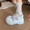 New Shoes Pu Yuemeng Original Confession Willing To Increase Height Women's Shoes Lolita Platform Bow College Style Jk Shoes