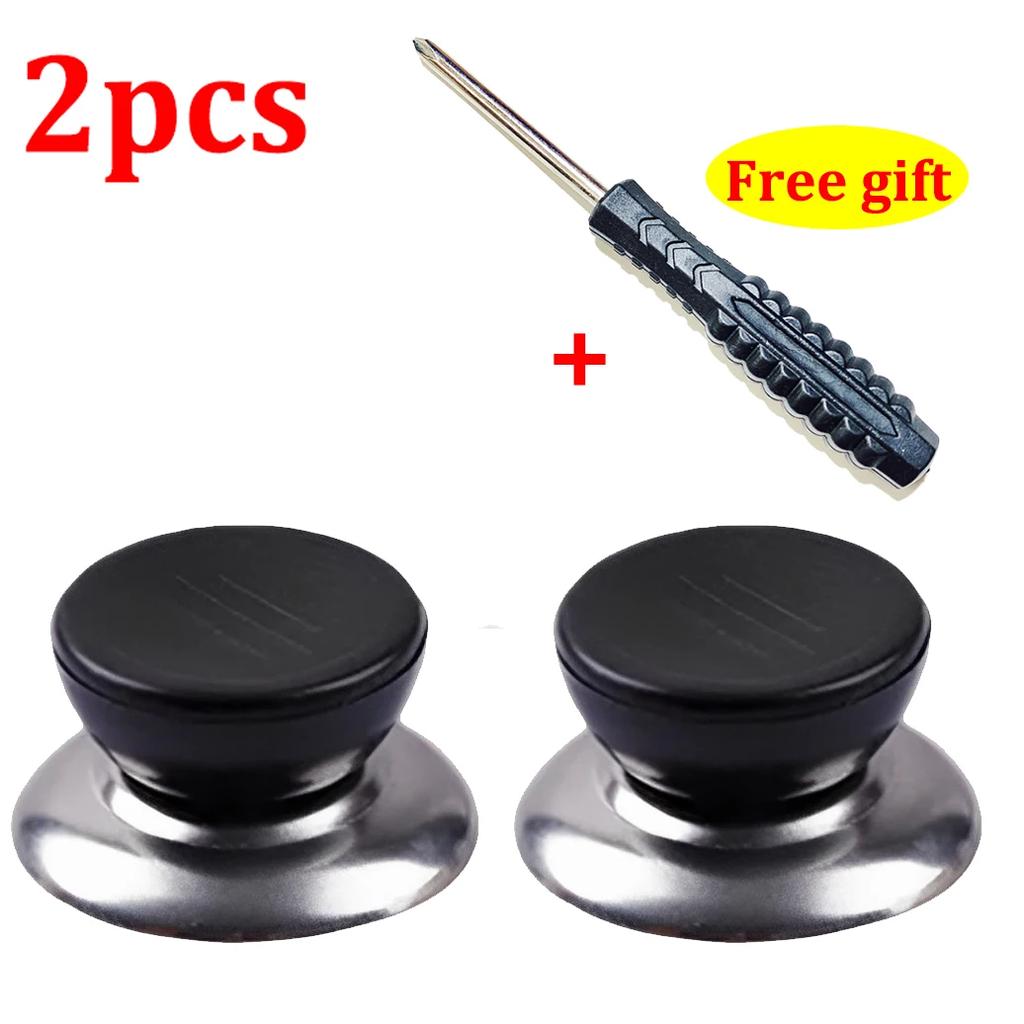 Kitchen Pot Lid Knobs Universal Pan Lid Holding Tops Replacement Lid Hand Grip Knob Handle Resistant Tool with Screwdriver Gift