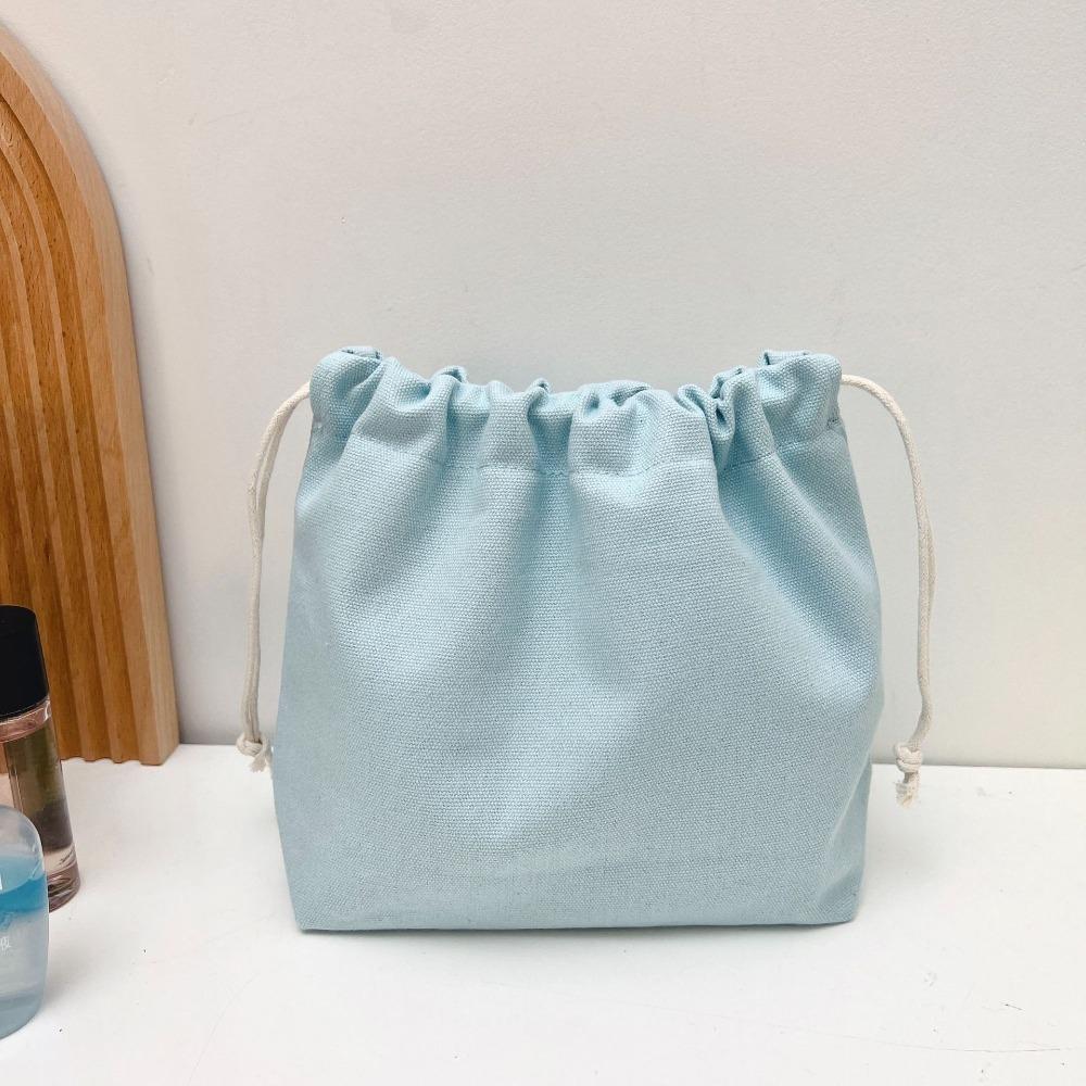 Cotton Storage Bag Candy Colour Sundries Organize Bags New Canvas Bag