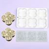 2pcs Fondant Impressions Mats Pastry Moulds Flower/Leaf Pattern Lace Mat Chocolate Silicone Molds for Cake Decorating