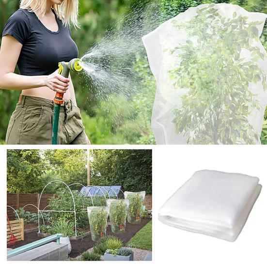 Plant Protection Cover for Garden And Patio Pots Bird-proof Plant Protector Tear-Resistant Mesh Plant Guard with Zipper & Drawstring for