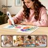 Automatic Bead Dispenser Electric Rhinestone Art Pen with Light, Wireless Rechargeable Vaccum Pen, Lightweight Loader 2 Suction Levels, Faux