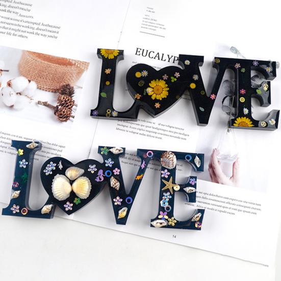 DIY Home Family Love Epoxy Resin Casting Mould Ornament Making Silicone Mold