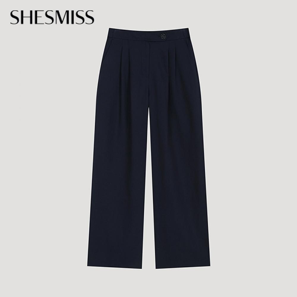 

She S miSS Pin Tuck Back Banding Wide pantS SwwSlo21090 Na navy/55