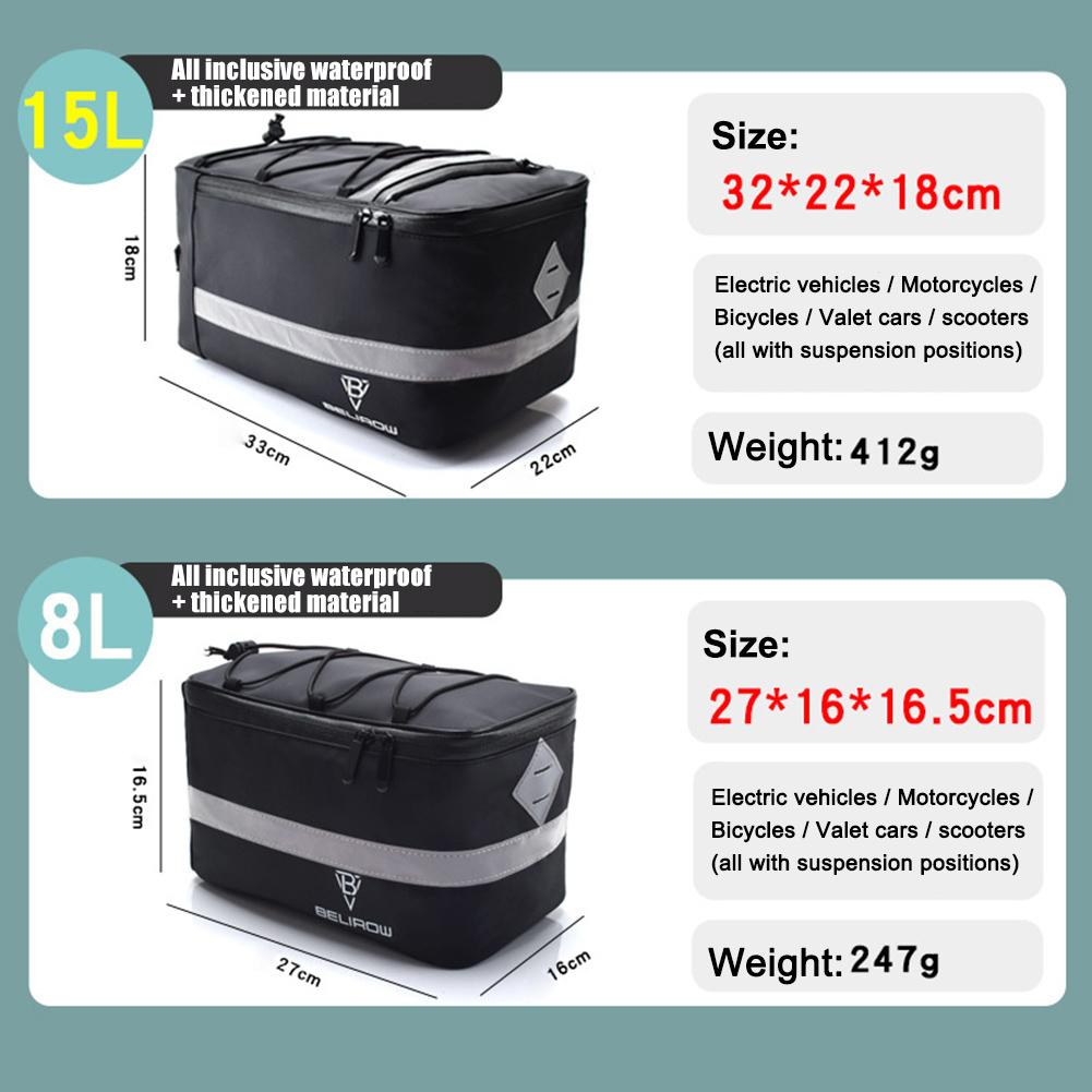 Portable Bicycle Rear Camel Bag Waterproof Bicycle Piggyback Bag Multifunctional Luggage Carrier Bag for Bike Cycling Equipment