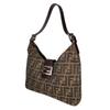 FENDI Zucca Shoulder Bag Brown Women used