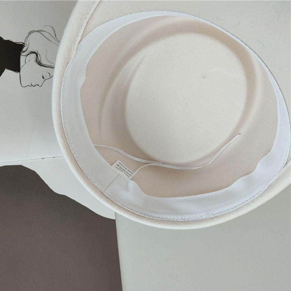 Elegant Wool Equestrian Hat Retro Wool Topper Hat Fashion Woolen Felt Hat Masquerade Party