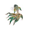 Multipurpose Fun Sophisticated Goldfish Brooch Elegant Designs Portable Fashion Accessory for Performers Daily Outfits