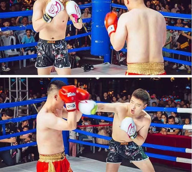 Neues Unisex Muay Thai MMA Trainingsset: Kurzarm-Top & Shorts für Boxen, Fitness & Sanda