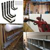 For Ladder Garage Bikes Tools Storage Hooks Wall Mounted Rust-proof Black Finish