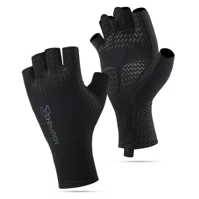 Xidesheng Breathable Sun Protection Bicycle Riding Gloves Short-Finger Shock-Absorbing Spring and Summer Anti-Slip Road Bike Mountain Bike Sports