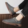 Chaussures de sport décontractées imperméables respirantes antidérapantes pour hommes Printemps Nouveau Style Baskets en toile blanche à enfiler Semelle en caoutchouc
