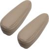 SecosAutoparts Armrest Cover Replacement Leather Seat Cover Med Tan Compatible with Chevy Silverado 1500 2500 3500 Tahoe Sierra Suburban Avalanche