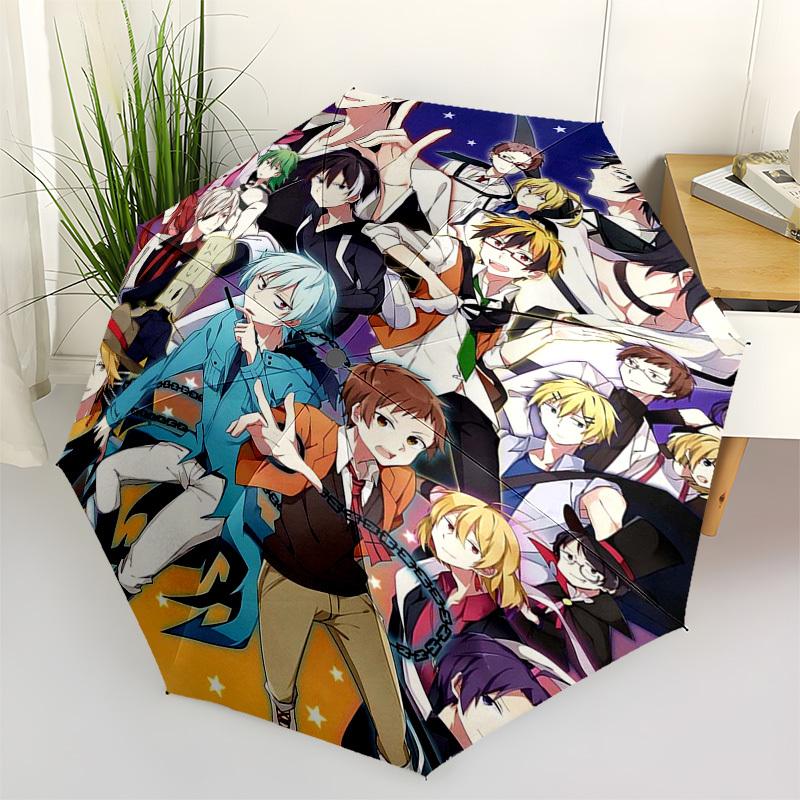 

1pc Anime Characters Outdoor Umbrella - Automatic Opening/Closing - Portable 3-Fold Design - 8-Rib Iron Frame - Perfect Gift for Fans, Travelers,
