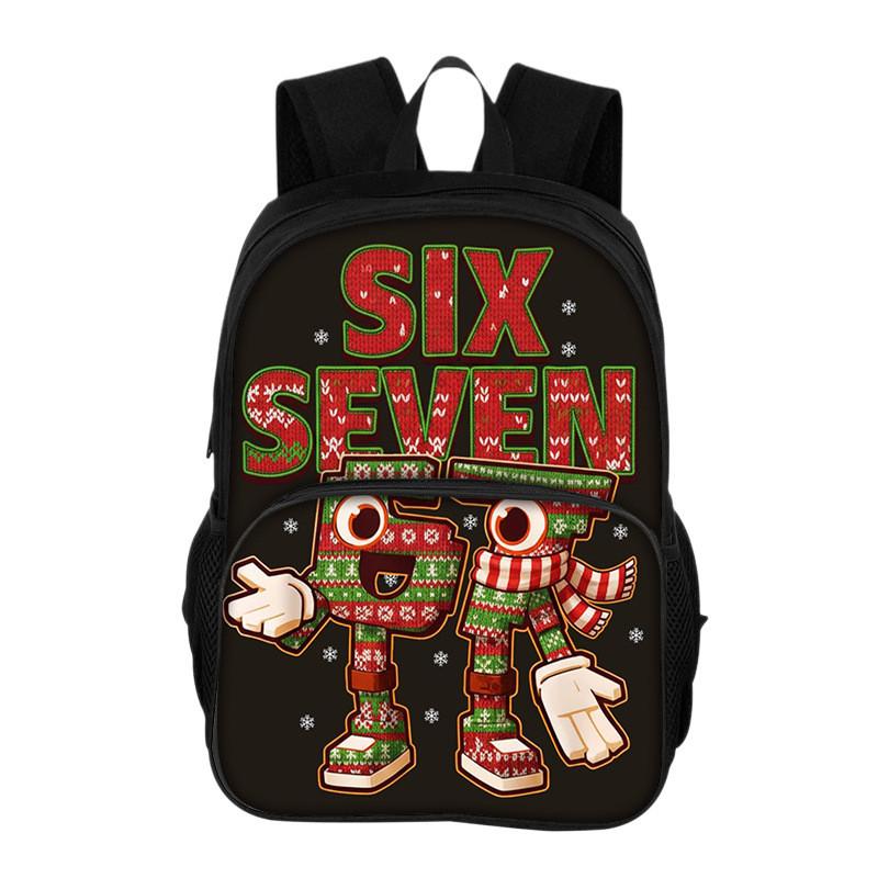 67 Printed School Backpack With Breathable Pu Material For Middle School Students