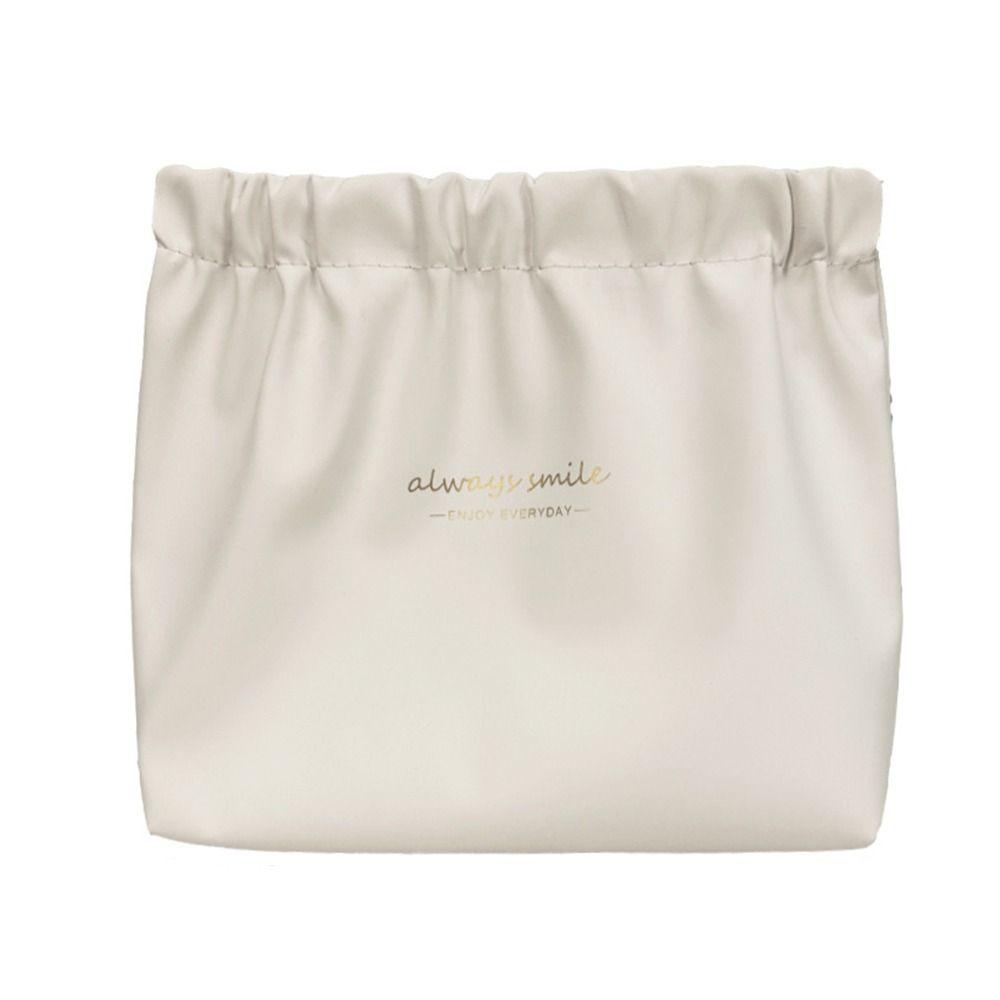 Cable Storage Bag Self-closing Cosmetic Bag Travel Makeup Bag Women Storage Bag Leaf Spring Bag