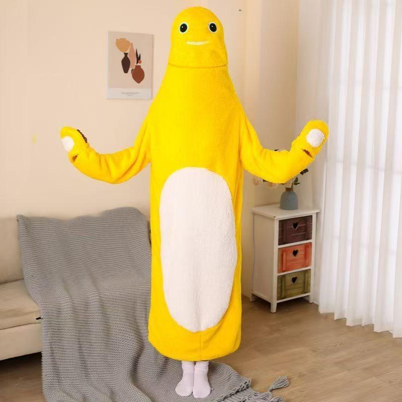 Men's and women's fall and winter sports and leisure warm TV blanket premium women's plush soft robe fluffy warm fluffy bathrobe robe long robe