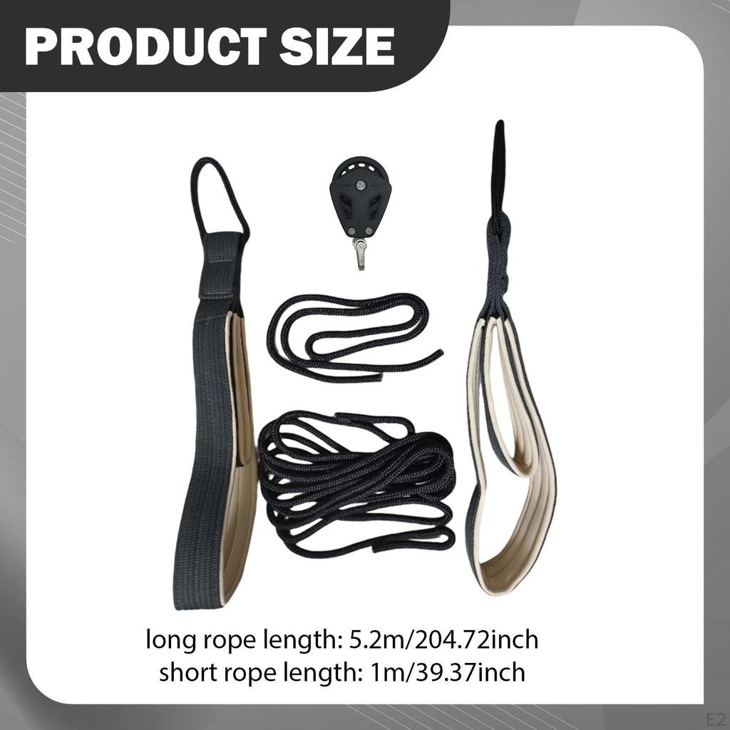 Pilates-Reformer-Zugseile mit Rollen und Doppelschlaufen für Krafttraining und Balance