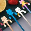 304 Stainless Steel Coffee Spoon, Hanging Cat Spoon for Mugs Tall Cups, Long Handle Tea Stirring Spoon, Ideal for Desserts & Ice Cream Lovers