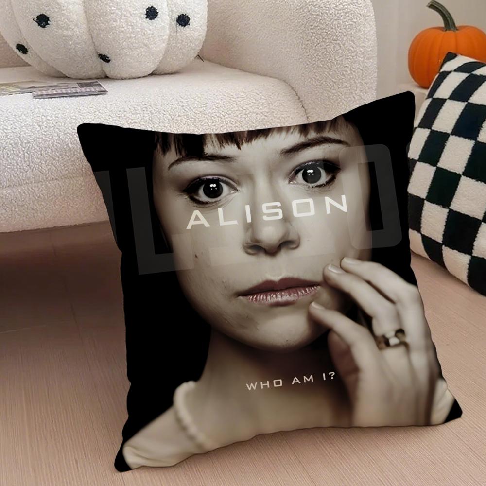 AAlison Hendrix Cushion Cover Throw Pillow Cover Hidden Button Durable Polyester Chair Cushion