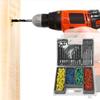 300 Pieces Multifunctional Drill Bits Set 2-10mm Twist Drill Bits 5-10mm Expansion Screws Set Woodworking Tools for DIY