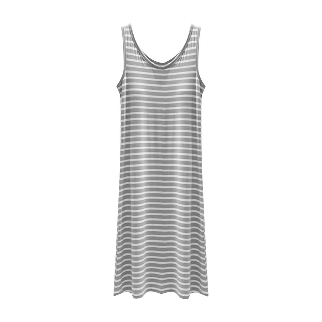 Women's Summer Dress Loose Beach Vacation Casual Deep V Neck Vest Dress Elegant Shirt Dress