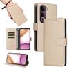 For Vivo Y400 Pro 5G/vivo V40e 5G Case RFID Blocking 3 Card Slots PU Leather Phone Cover with Wrist Strap