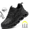 Fashion Indestructible Work Safety Boots 2024 New Work Shoes Steel Toe Cap Safety Shoes Men Work Sneakers Male Work Boots Men Footwear