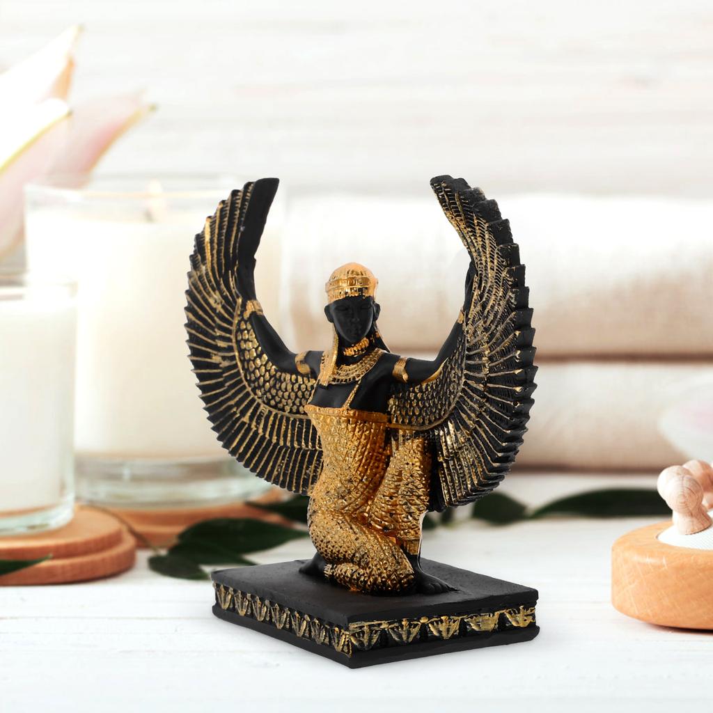 Egyptische Beeld Beelden Godin Beeldhouwwerk Vintage Creatief Beeldje Hars Ambachten Huis Kantoor Bureau
