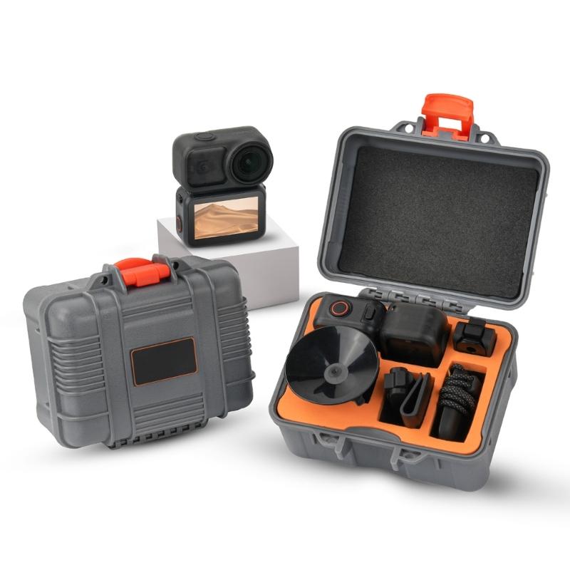 Wodoodporne, odporne na wstrząsy i zgniatanie, twarde etui ochronne do przechowywania akcesoriów fotograficznych, kompaktowa, lekka konstrukcja