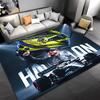 racing 44 l-lewis h-hamilton -Themed Entrance Mat,Non-Slip Mat Area Rug,Room Decor,Outdoor Decor,Kitchen Rug,Doormat - Machine Washable,Easy to Clean