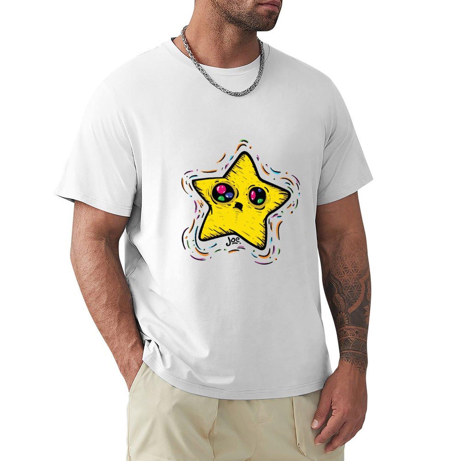 Trippy Star TShirt customs Louboutins summer tops anime outfits for men S
