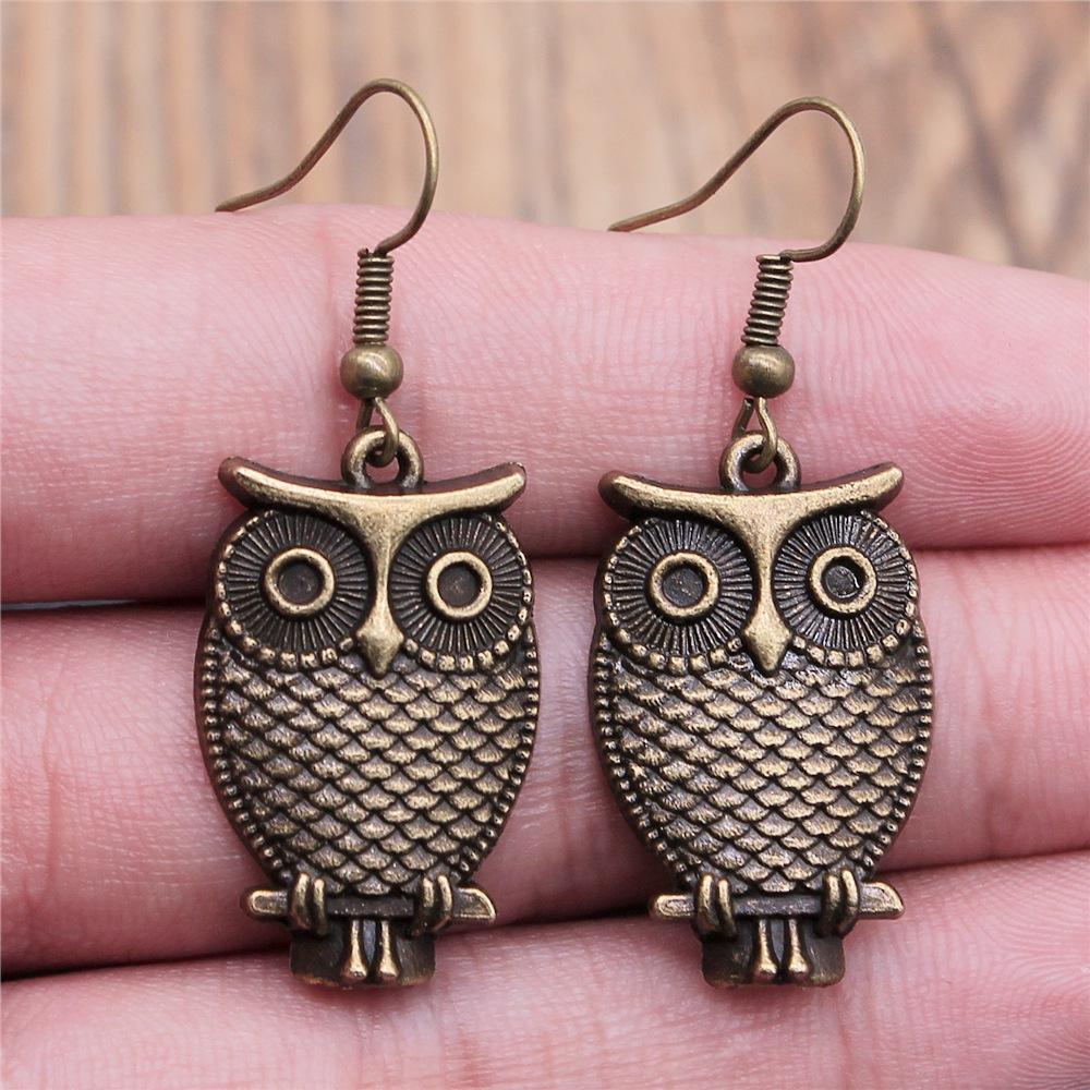 53 Styles Bird Earrings For Women Vintage Owl Dove Peacock Phoenix Swallow Feather Hummingbird Flamingo Parrot Earrings